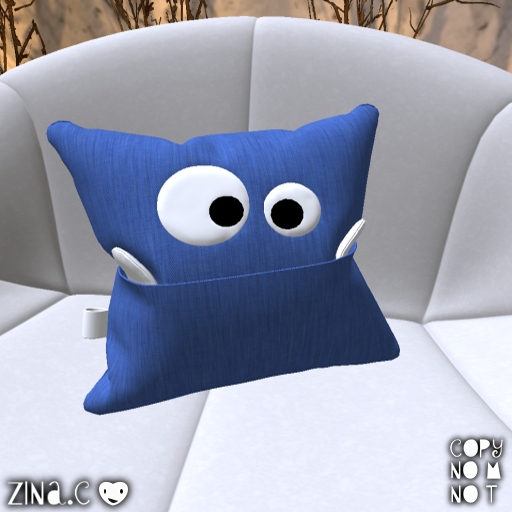 Funny pillow (Blue)