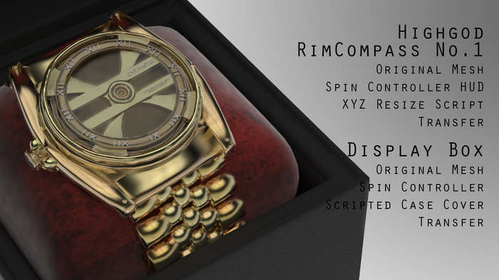 Highgod RimCompass No.1 24k Gold