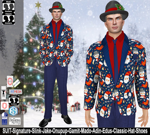[NF] - Male Christmas Costume - [Chris]-6 - Male Christmas Suit