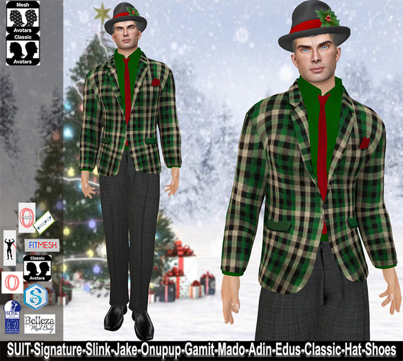 [NF] - Male Christmas Costume - [Chris]-5 - Male Christmas Suit