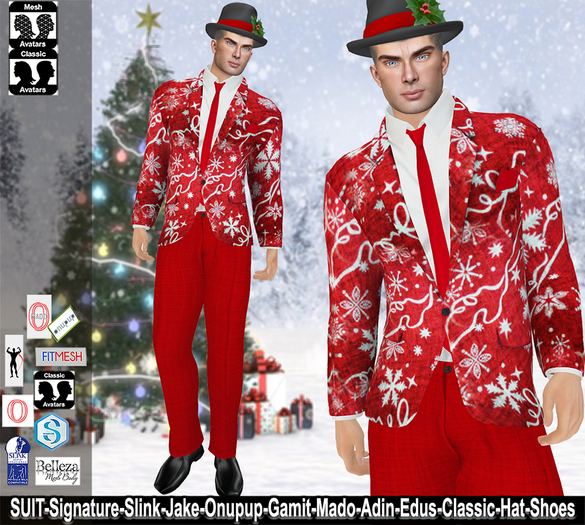 [NF] - Male Christmas Costume - [Chris]-2 - Male Christmas Suit