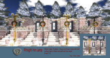 Nala Designs - Wrought Iron Lamp and Wreath With Light