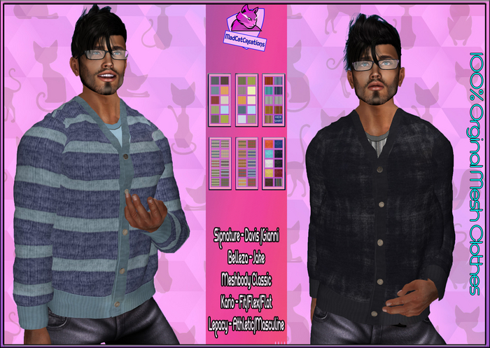 MCC - men - His Cardigan with HUD