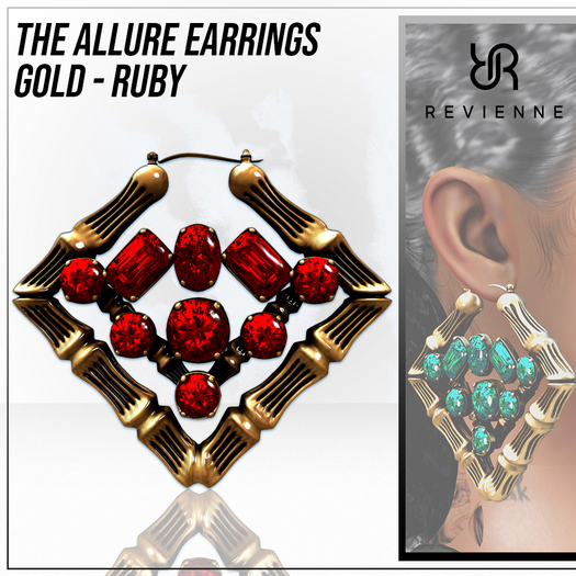 Revienne: The Allure Earrings [G] RUBY
