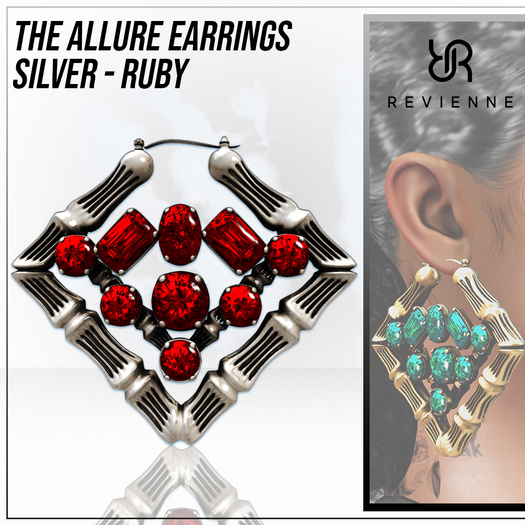Revienne: The Allure Earrings [S] RUBY