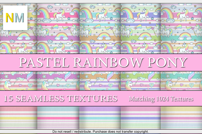 Pastel Rainbow Pony NM