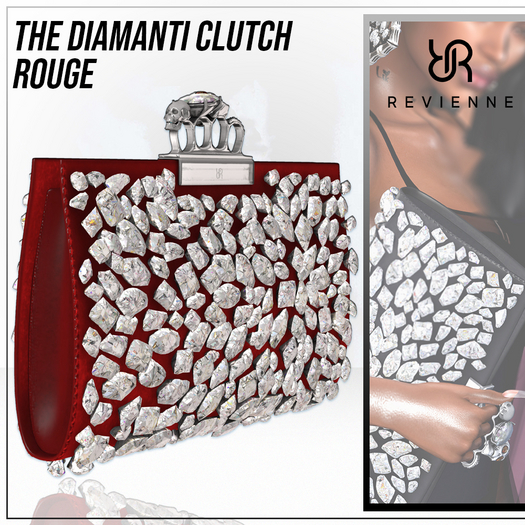 Revienne: The Diamanti Clutch [ROUGE]