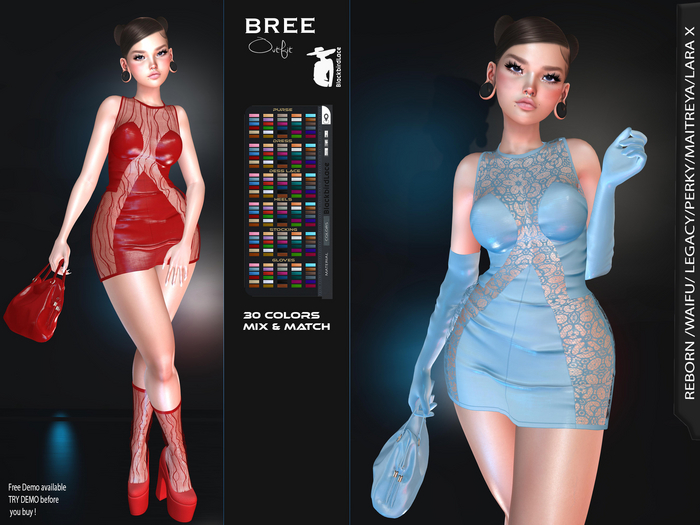 Bree Outfit by BlackbirdLace>LaraX Included