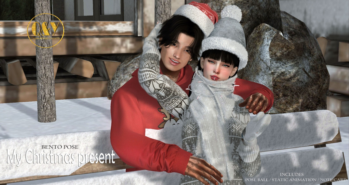 Q&Y - My Christmas present - bento pose