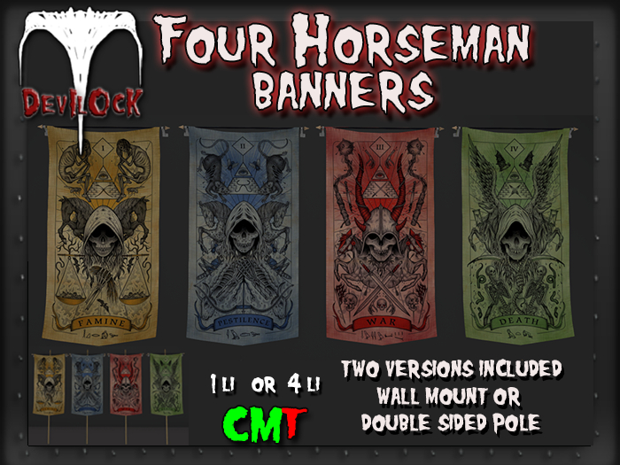 DEVILOCK - Four Horsemen Banners (ADD TO UNPACK)