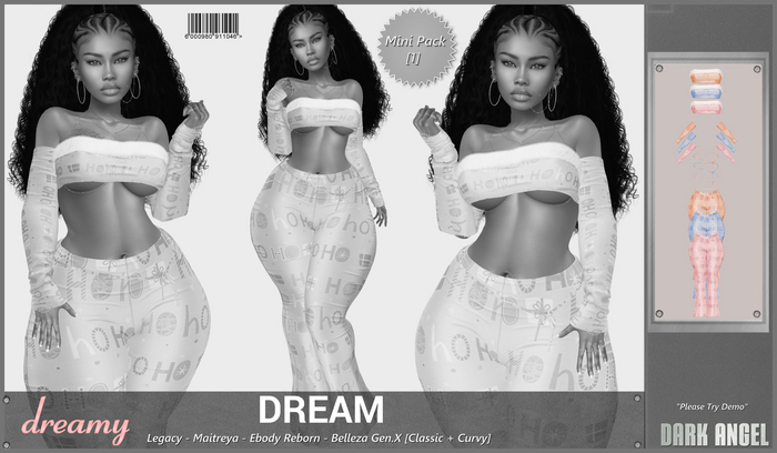 Dark Angel : Dreamy Set Mini Pack [1] - Demo [Legacy - Maitreya - Reborn - Belleza Gen.X]
