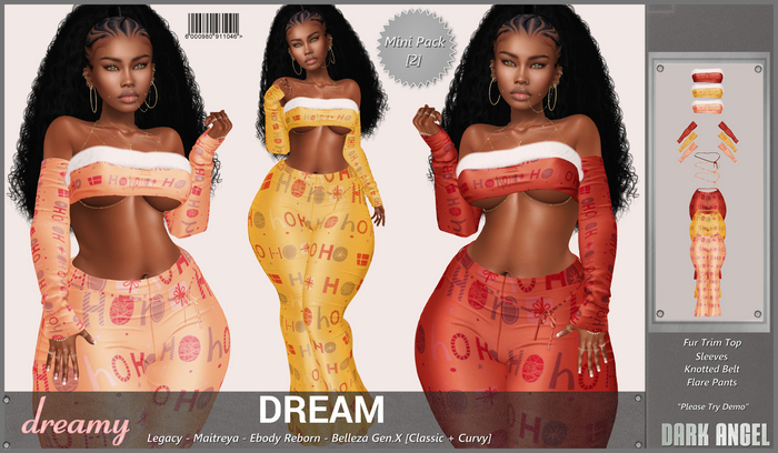 Dark Angel : Dreamy Set - Mini Pack [2] [Legacy - Maitreya - Reborn - Belleza Gen.X]