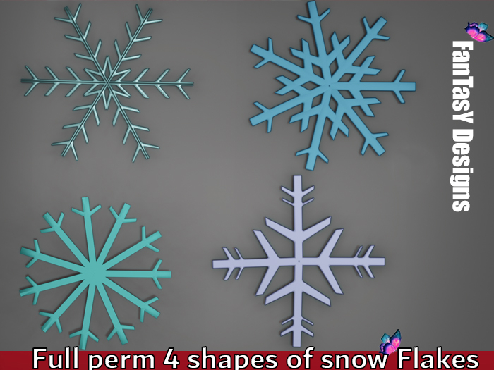 FanTaSY Designs - SnowFlakes  -Full Perm