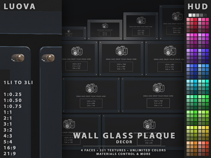 Luova // Wall Glass Plaque