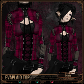 =^.^= Curious Kitties - Evaplaid Top - Pink 