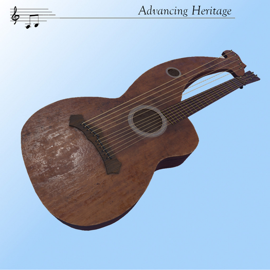 Harpguitar antique AH