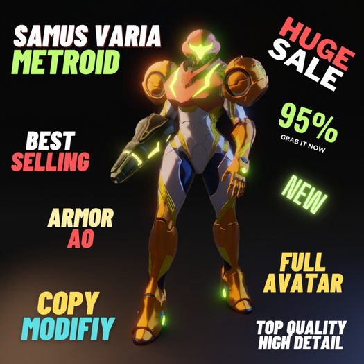 Metroid Samus Varia Armor Avatar Bundle ON SALE!