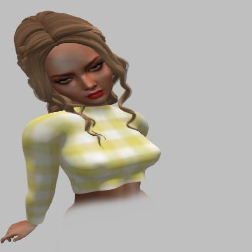 Crop Top yellow gingam
