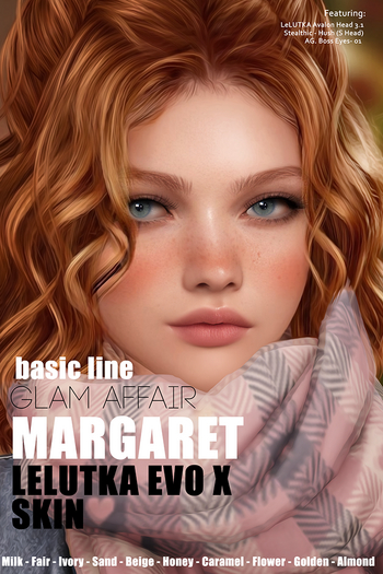 [Glam Affair] Margaret Skin [Lelutka EvoX] Basic Line
