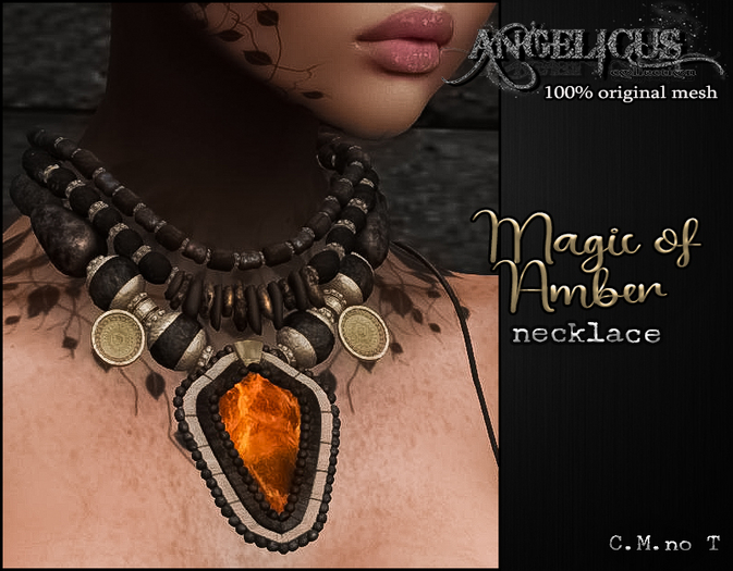 :ANGELICUS: Magic of Amber necklace 