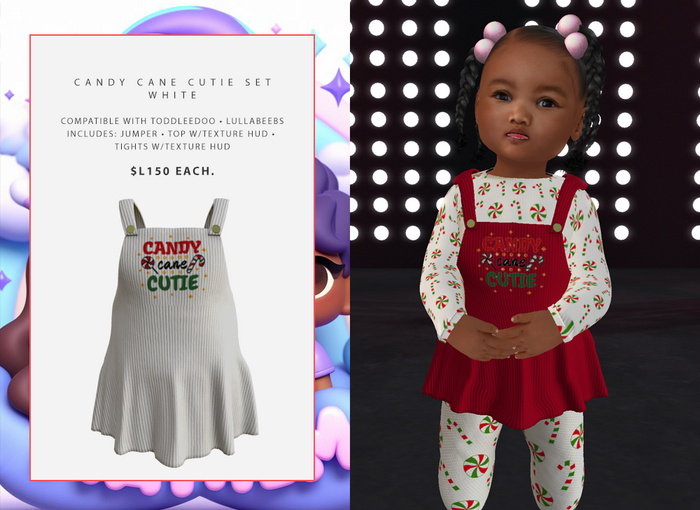 *SM*Candy Cane Cutie White Set 