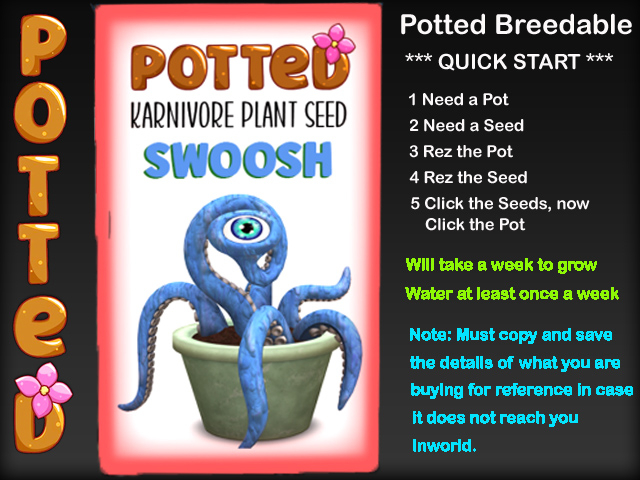 Potted: Karnivore Plant Seed: Swoosh
