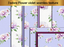 J'adore Flower violet seamless texture