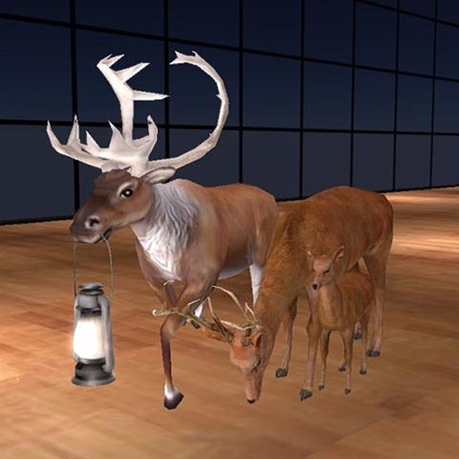 .:M.LAW:. Christmas Lane deer RARE