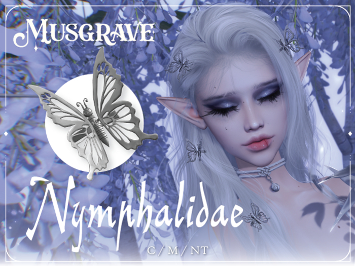 Nymphalidae Hairclip