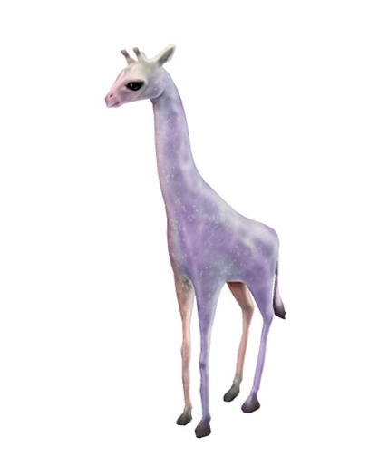 +Half-Deer+ Tiny Teacup Giraffe - Pastel Duotone