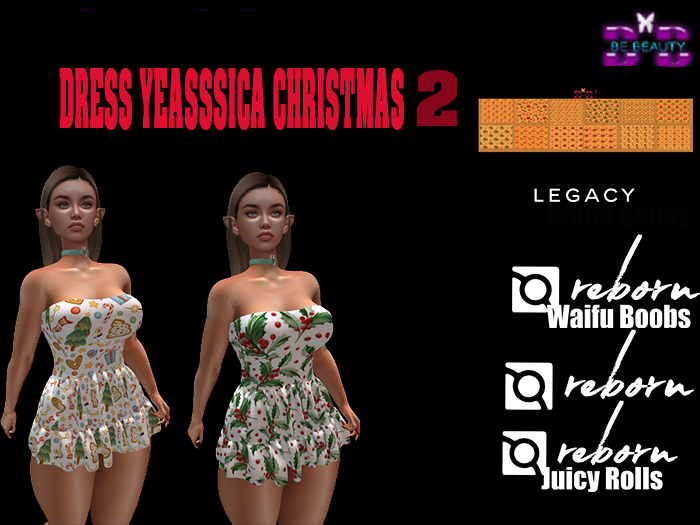 Be Beauty-DRESS YEASSSICA2 REBORN,REBORN WAIFUS,REBORN ROLLS,LEGACY CHRISTMAS