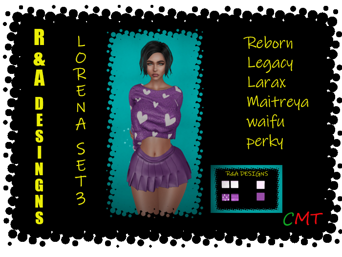 R&A LORENA SET 3 LILAC