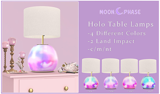 {.Moon.Phase.} Holo Lamps