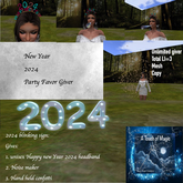 2024 New Years sign party favor giver -Bagged