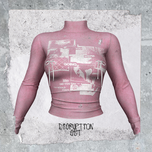 +WORN+ Disruption Top Pink STAY