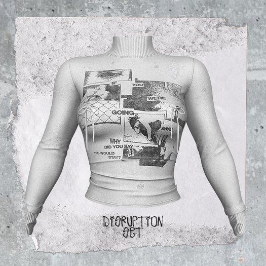+WORN+ Disruption Top White STAY