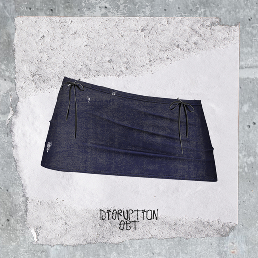 +WORN+ Disruption Skirt Purple