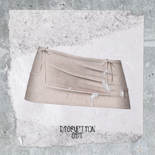 +WORN+ Disruption Skirt Nude