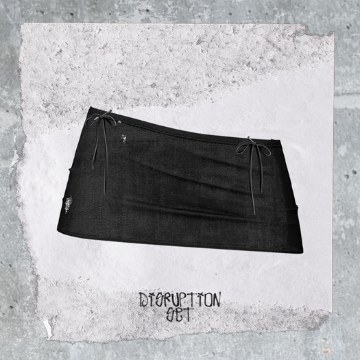 +WORN+ Disruption Skirt Black