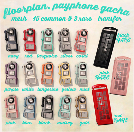 floorplan. payphone / red