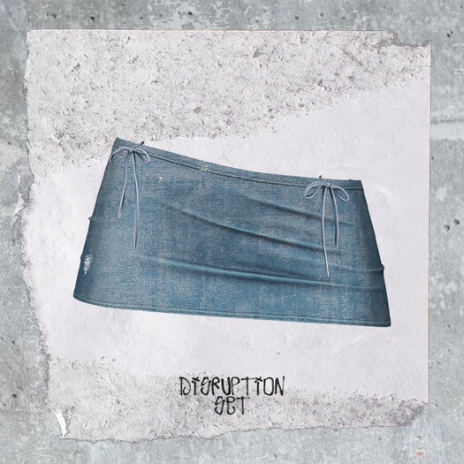 +WORN+ Disruption Skirt Blue