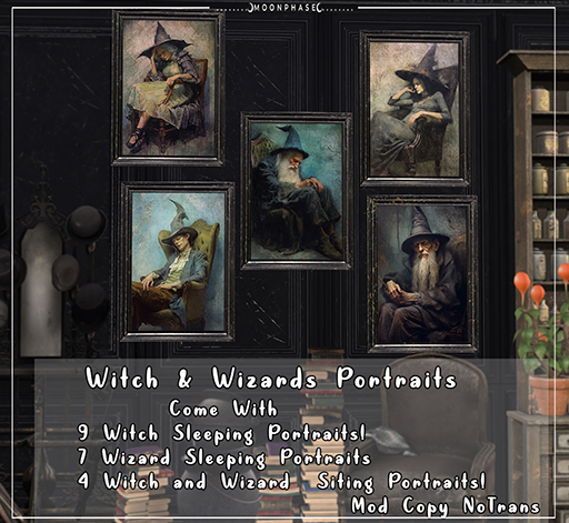 {.Moon.Phase.} Witch & Wizards Portraits