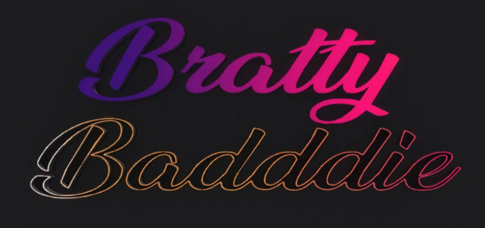 -BC- BRATTY BADDIE Sign