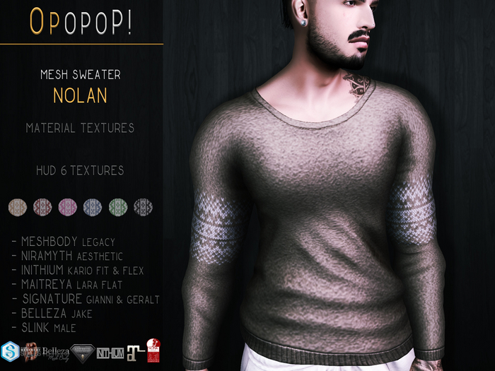 OPOPOP ! Mesh Sweater NOLAN V#2