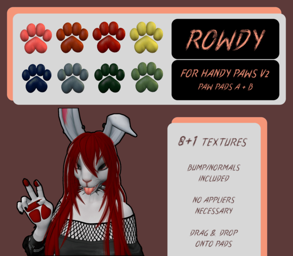 :: OOZ :: ROWDY - HANDY PAWS