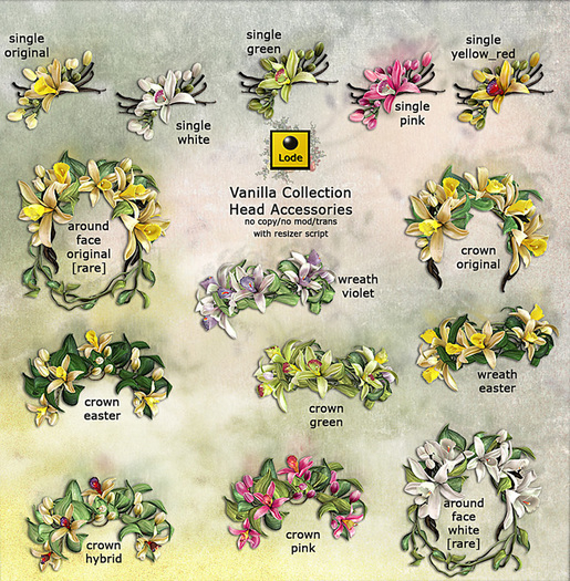 *LODE* Head Accessorry - Vanilla around Face [original] RARE