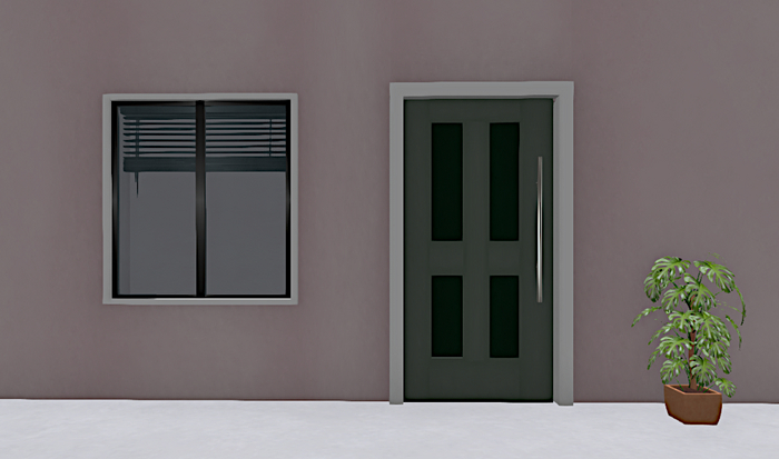 ENTRANCE DOOR MESH FULL PERM - 1 PRIM