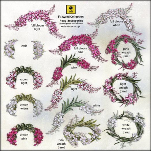 *LODE* Head Accessory - Fireweed Crown [light]