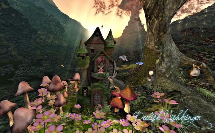 DEMO~ Fairy Garden Tree ~ pinks