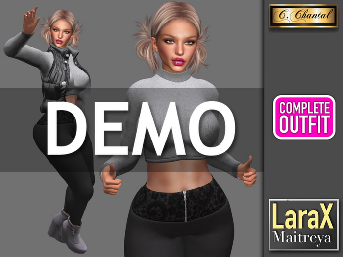C.CHANTAL Complete Winter Outfit BACK2BLACK [ Maitreya LaraX / Lara X ] DEMO
